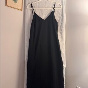 Satin Black Slip Dress